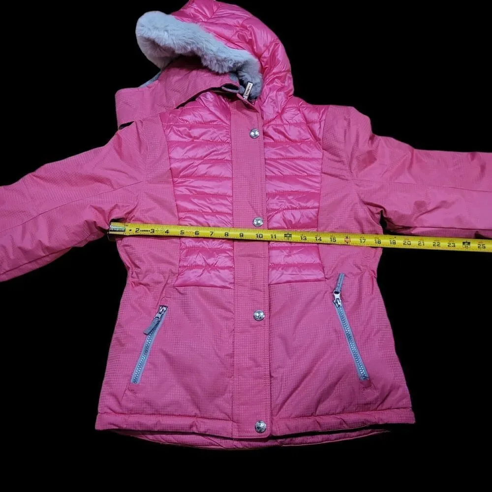 NWT ZeroXposur Girls Snowboarding Heavyweight Jacket & Headband‎ Sz 10/12 Pink